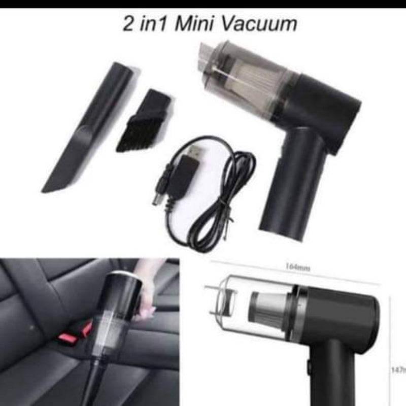 Multifunction Mini Vacuum Cleaner for Dust Air and Pump Use