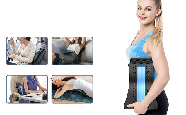Back Pain Relief Stretcher for Posture & Lower Back Support