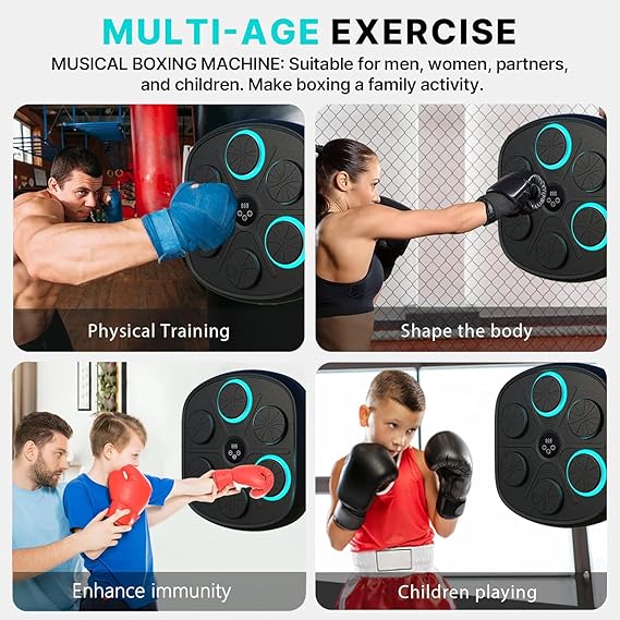 Interactive Music Boxing Machine for Fitness & Stress Relief